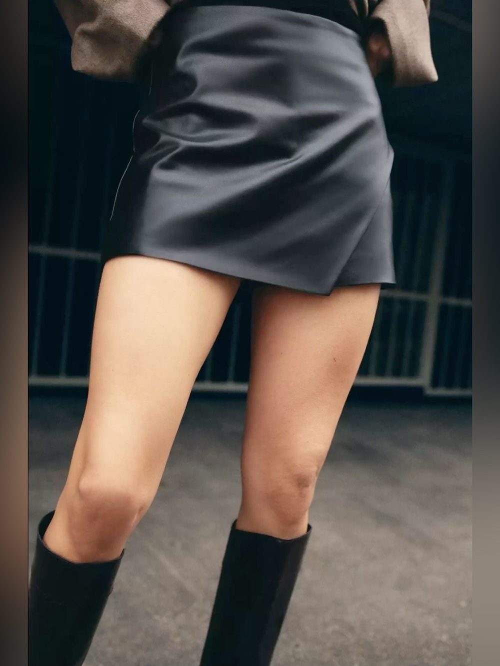 Zara Leather miniskirt